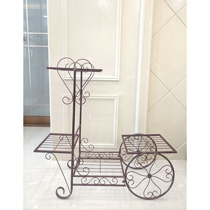 Plant Stand Black & Bronze Finish