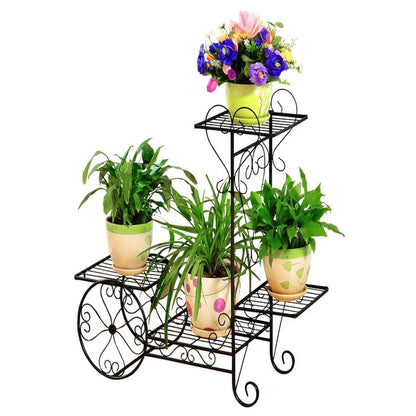 Plant Stand Black & Bronze Finish