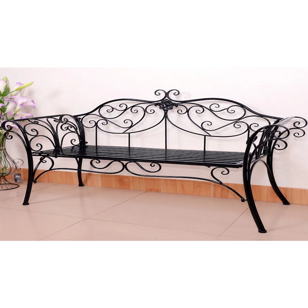 Garden Bench Antique Black
