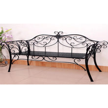 Garden Bench Antique Black