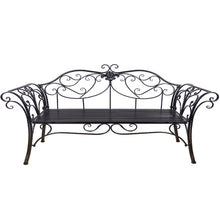 Garden Bench Antique Black