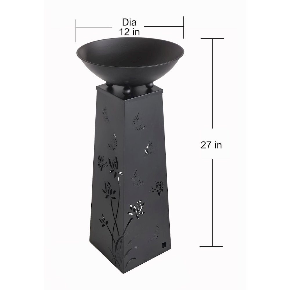 Solar Lighted Butterfly Metal Planter Holder