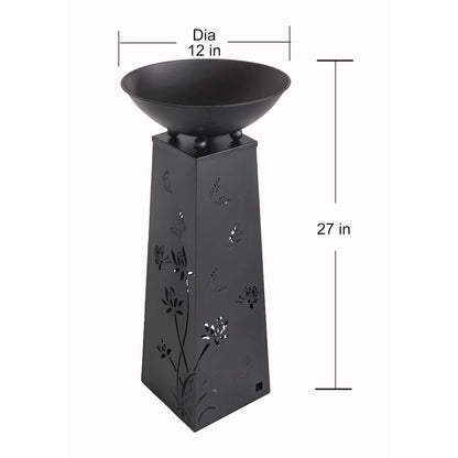 Solar Lighted Butterfly Metal Planter Holder
