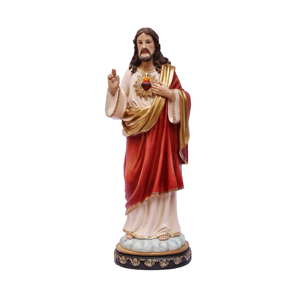 24 in Sacred Heart of Jesus Statue Religious Decor Indoor/Outdoor