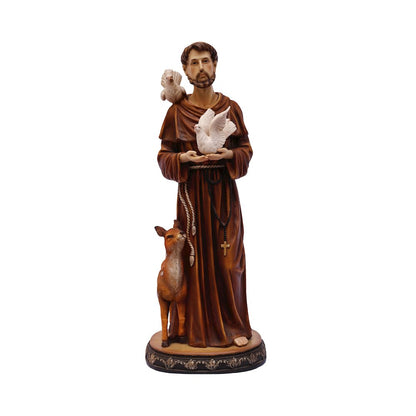24in St. Francis of Assis Statue Religious Decor Indoor/Outdoor