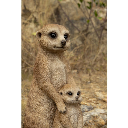 Small Mother & Baby Meerkat