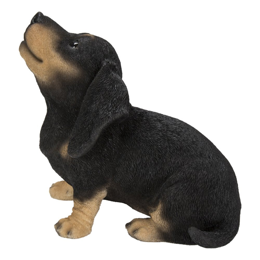 Howling Dachshund Puppy Statue