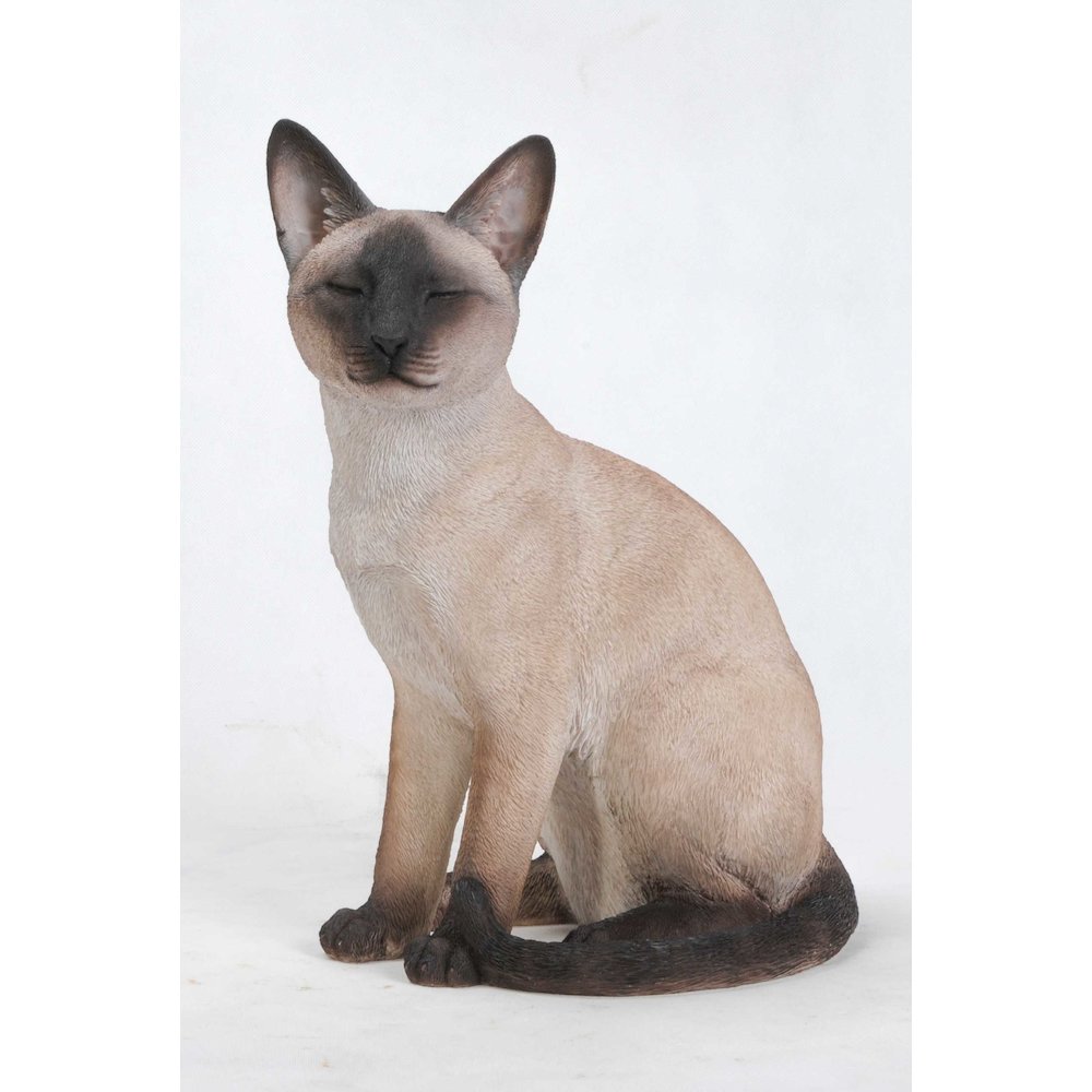Sitting Siamese Cat Statue