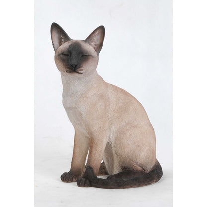 Sitting Siamese Cat Statue
