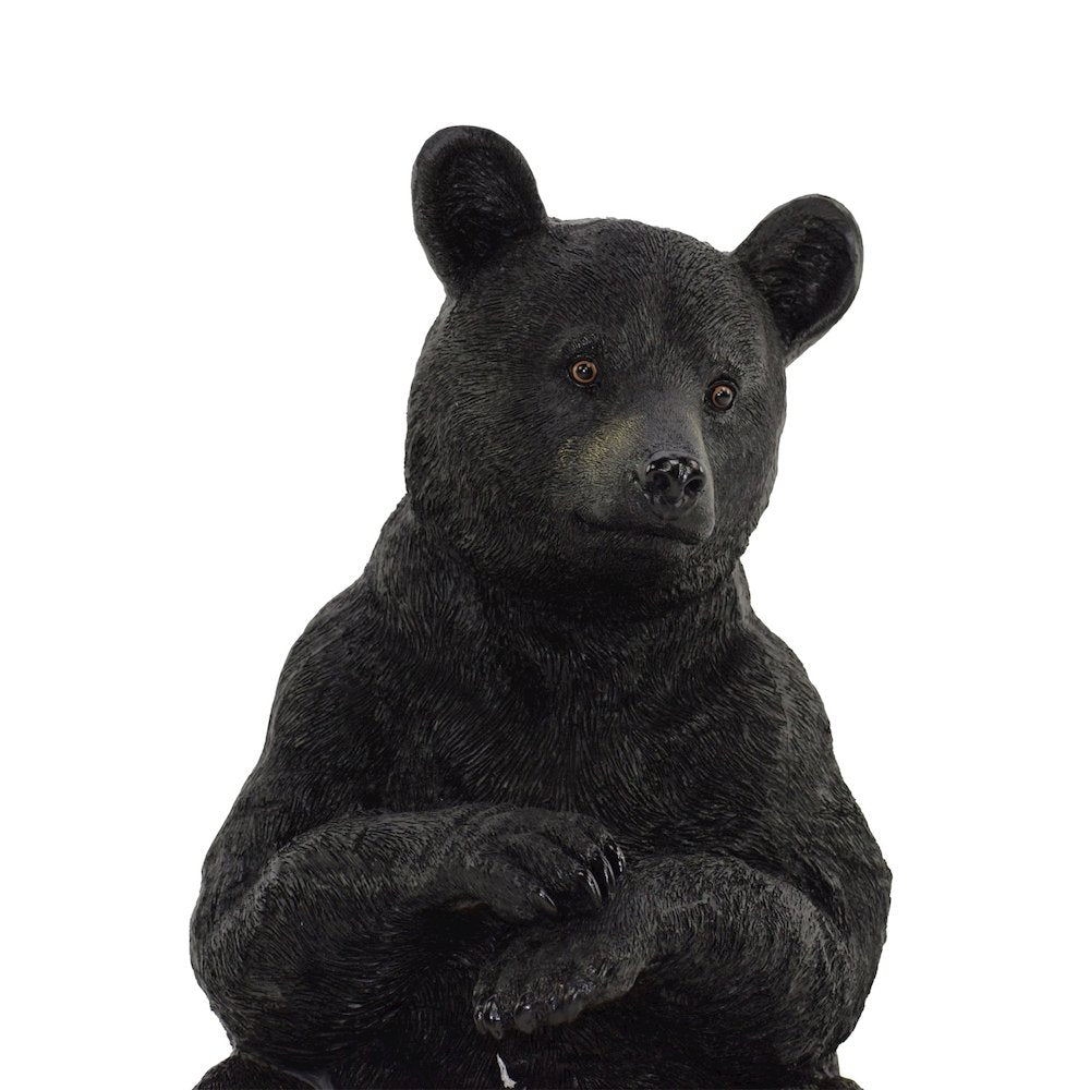 Sitting Black Bear Statue