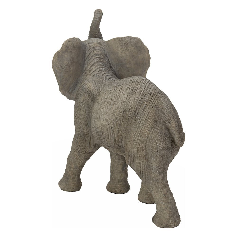 Elephant W/Trunk Up Statue
