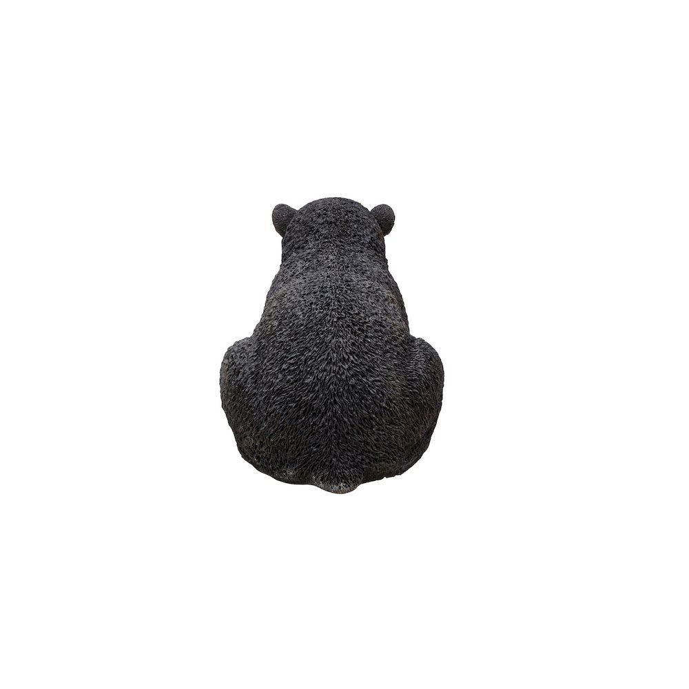 Sitting Black Bear Cub Statue