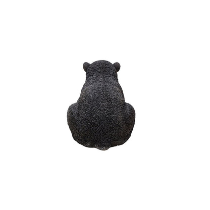 Sitting Black Bear Cub Statue
