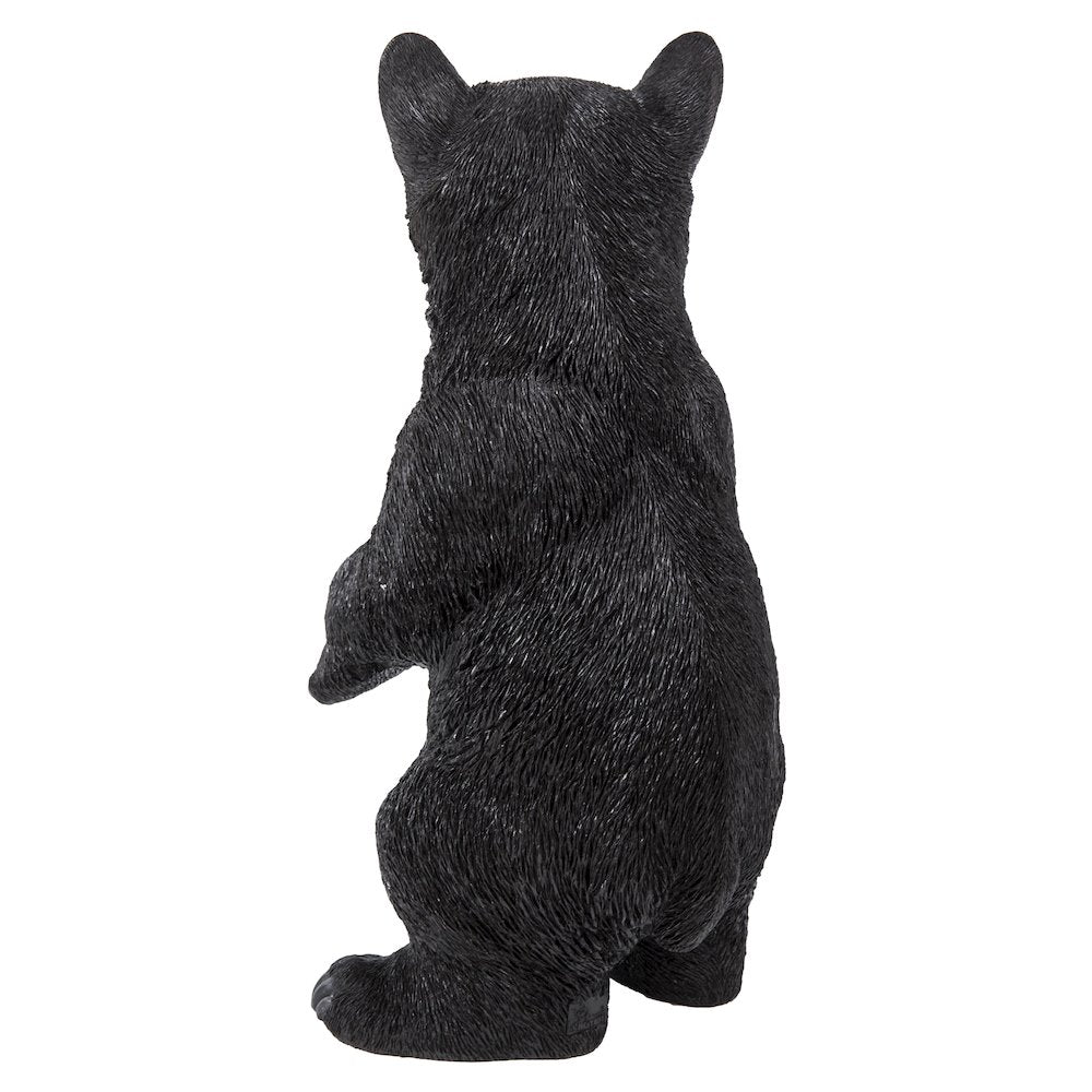 Sitting Black Bear Cub Statue