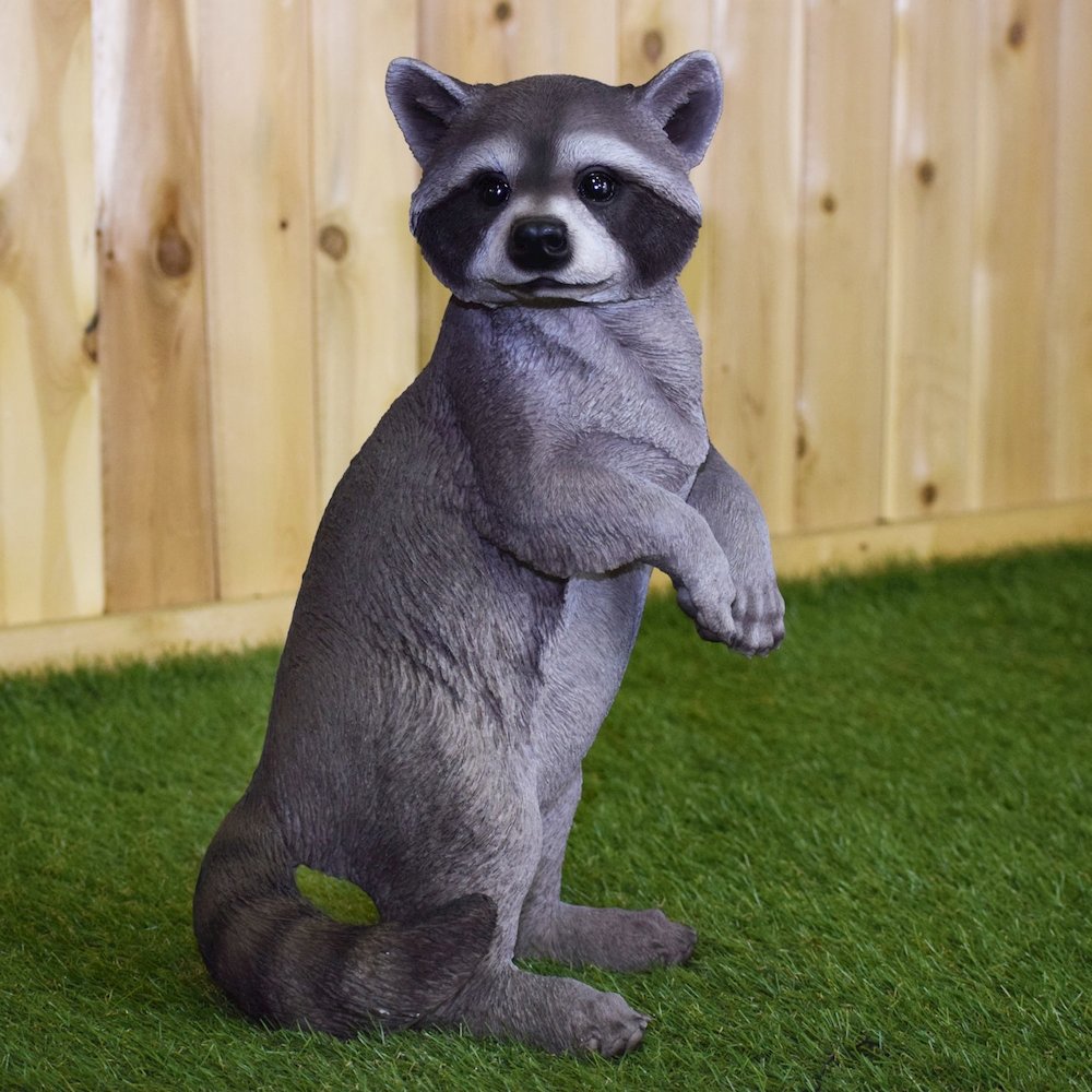 Standing Raccoon Statue