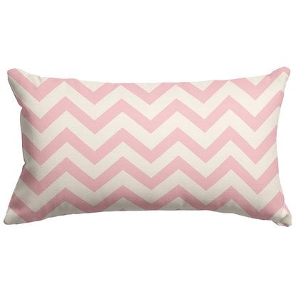 Majestic Home Goods Pillow 12x20 Chevron BabyPink
