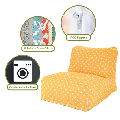 Majestic Home Goods Chair Lounger Ikat Dot Citrus