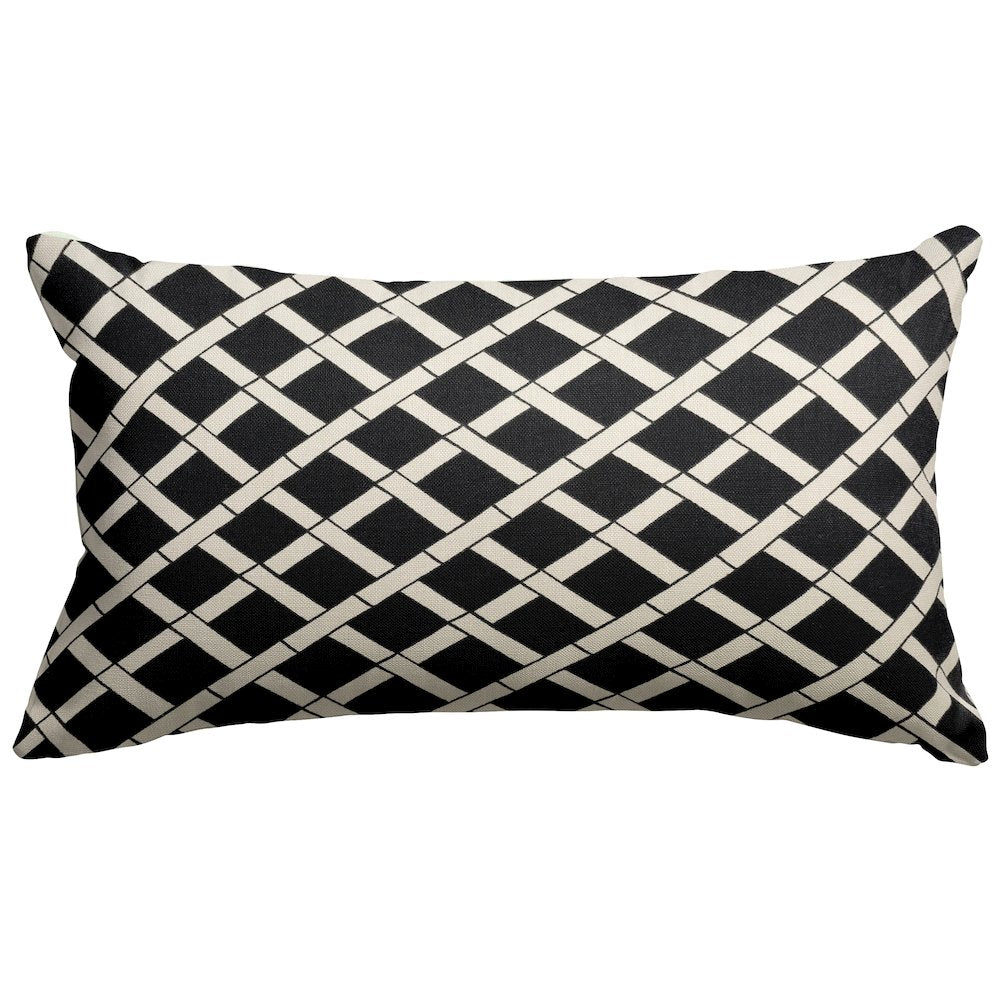 Majestic Home Goods Pillow 12x20 Bamboo Black