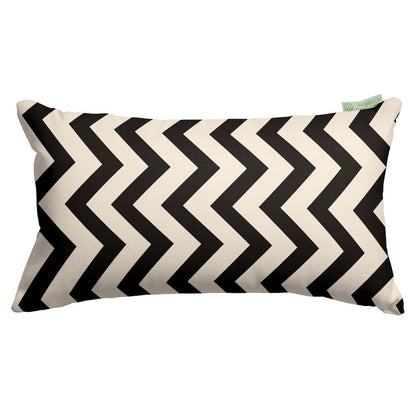 Majestic Home Goods Pillow 12x20 Chevron Black