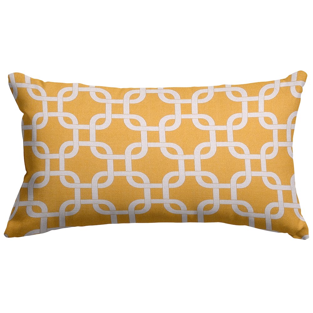 Majestic Home Goods Pillow 12x20 Links Yellow