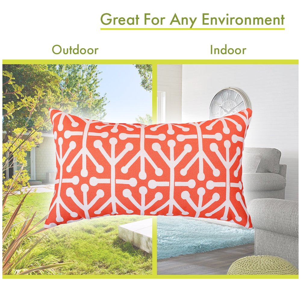 Majestic Home Goods Pillow 12x20 Aruba Orange