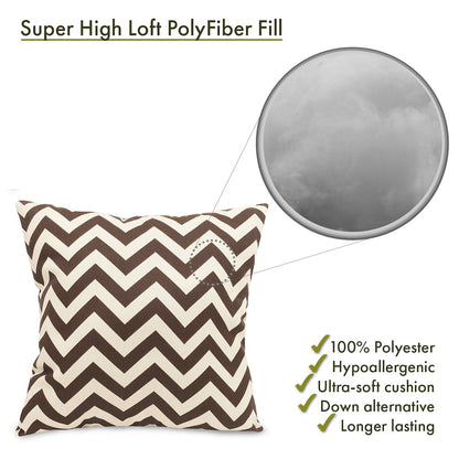 Majestic Home Goods Pillow 20x20 Chevron Chocolate