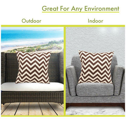 Majestic Home Goods Pillow 20x20 Chevron Chocolate