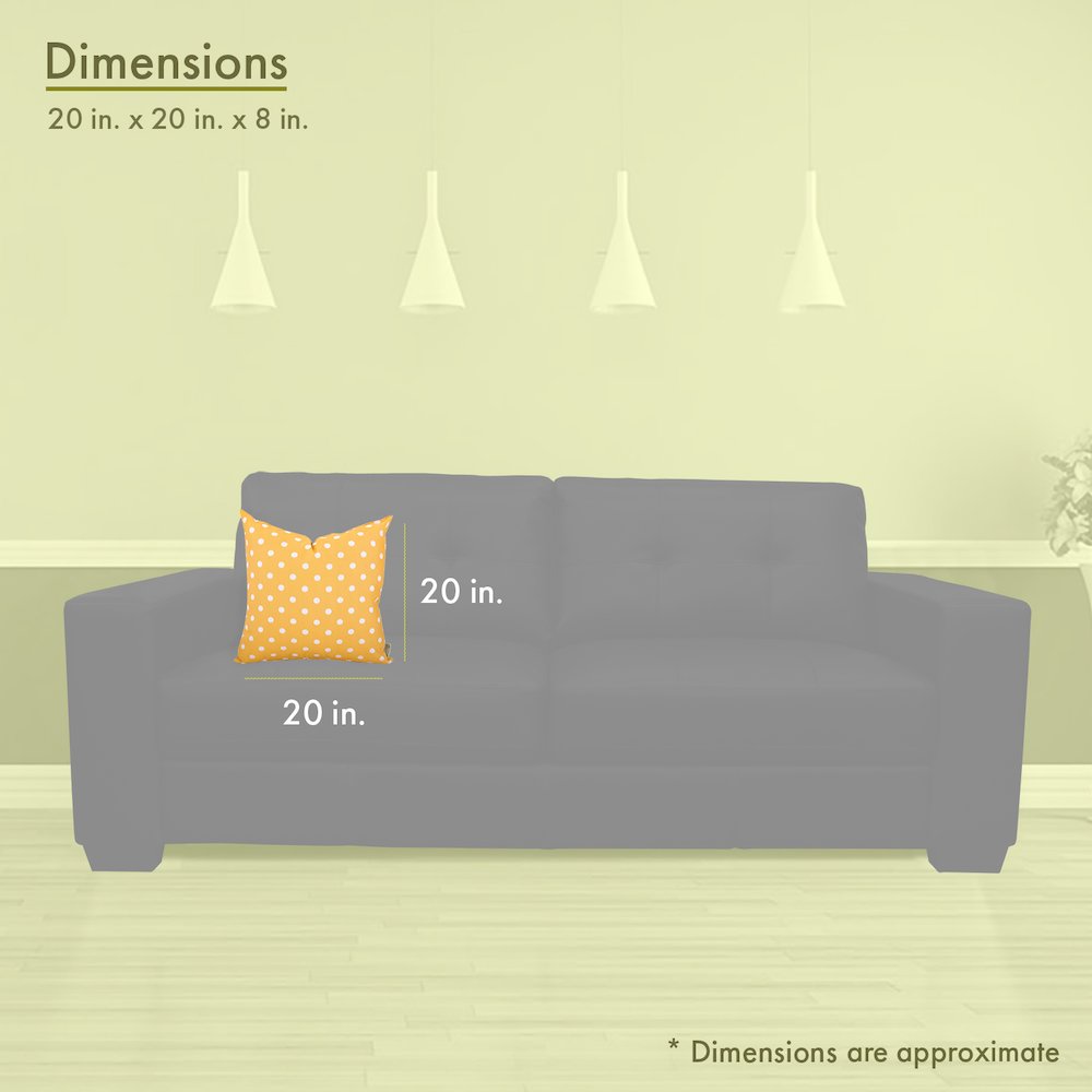 Majestic Home Goods Pillow 20x20 Ikat Dot Citrus