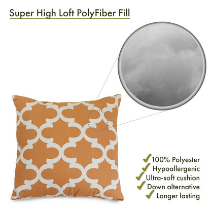 Majestic Home Goods Pillow 20x20 Trellis Peach