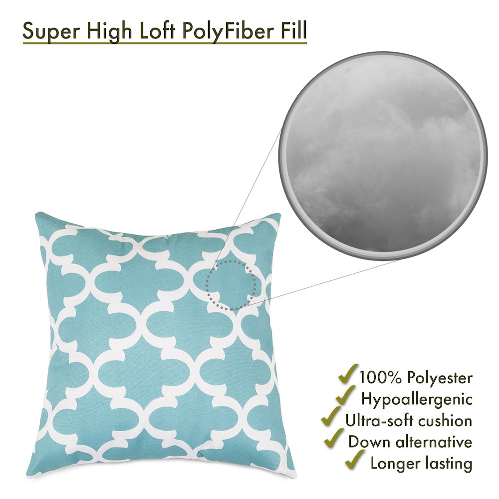 Majestic Home Goods Pillow 20x20 Trellis Teal