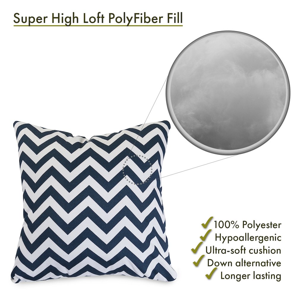 Majestic Home Goods Pillow 20x20 Chevron Navy