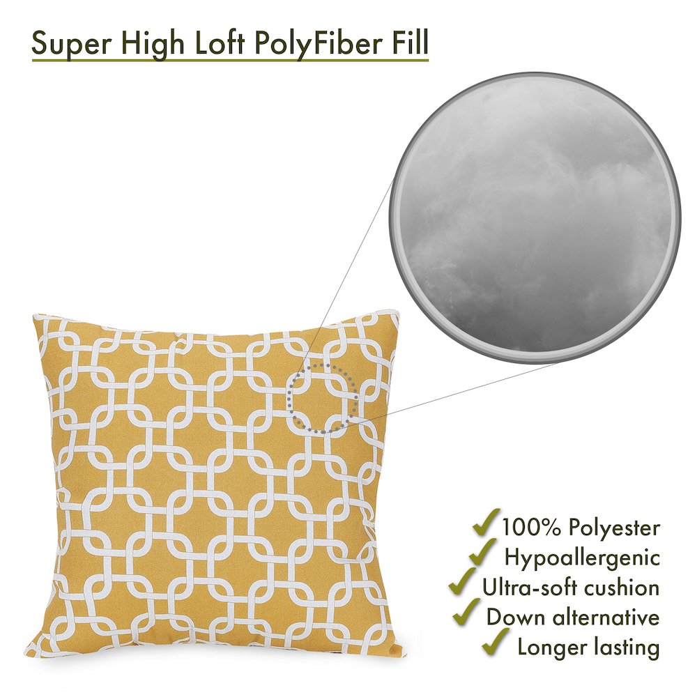 Majestic Home Goods Pillow 24x24 Links Yellow
