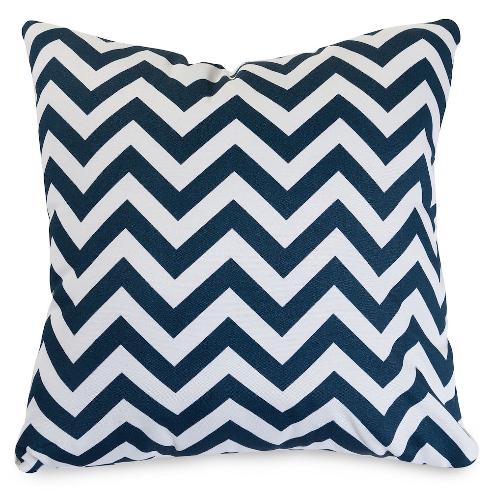 Majestic Home Goods Pillow 24x24 Chevron Navy
