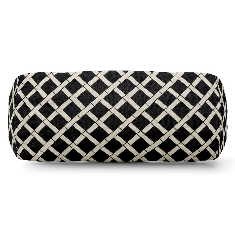 Majestic Home Goods Bolster Pillow Bamboo Black