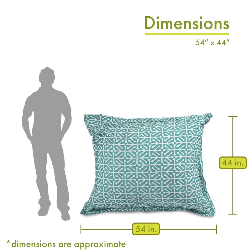Majestic Home Goods Floor Pillow Aruba Pacific