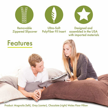 Majestic Home Goods Floor Pillow Aruba Pacific
