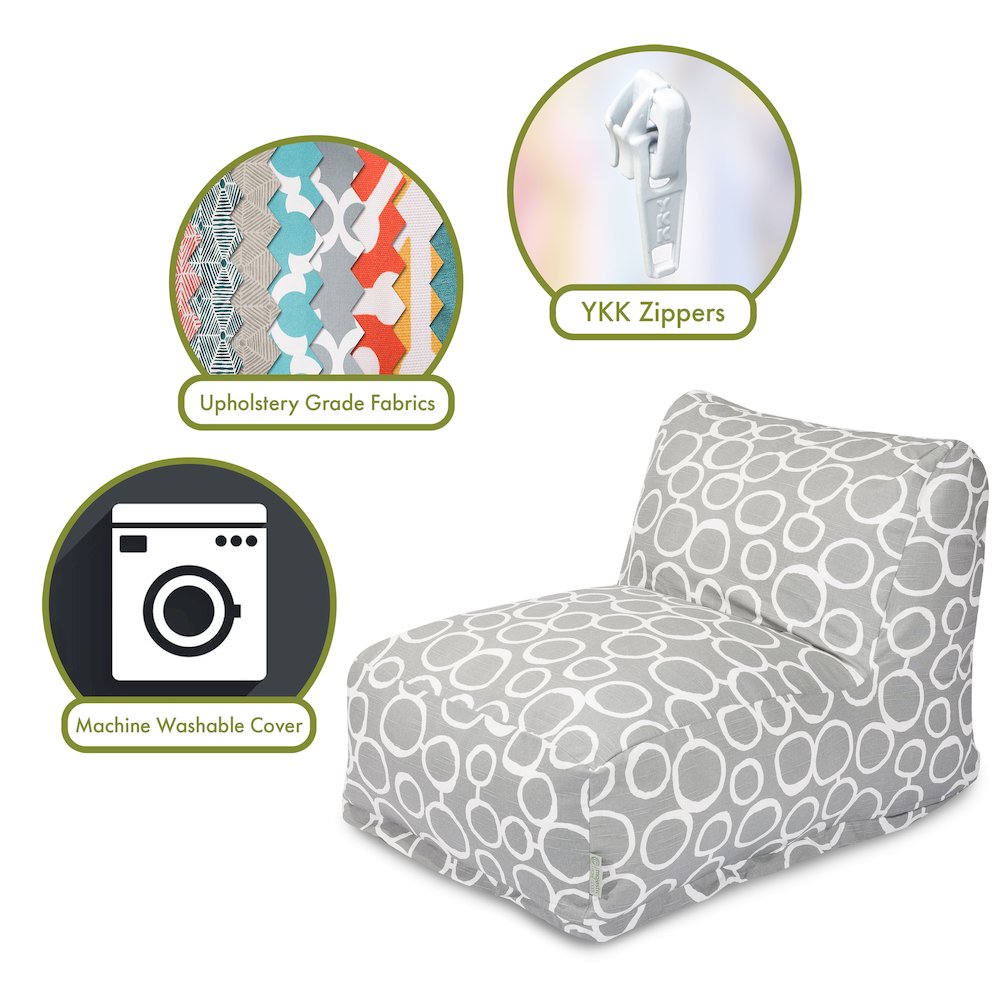 Majestic Home Goods Chair Lounger Fusion Gray