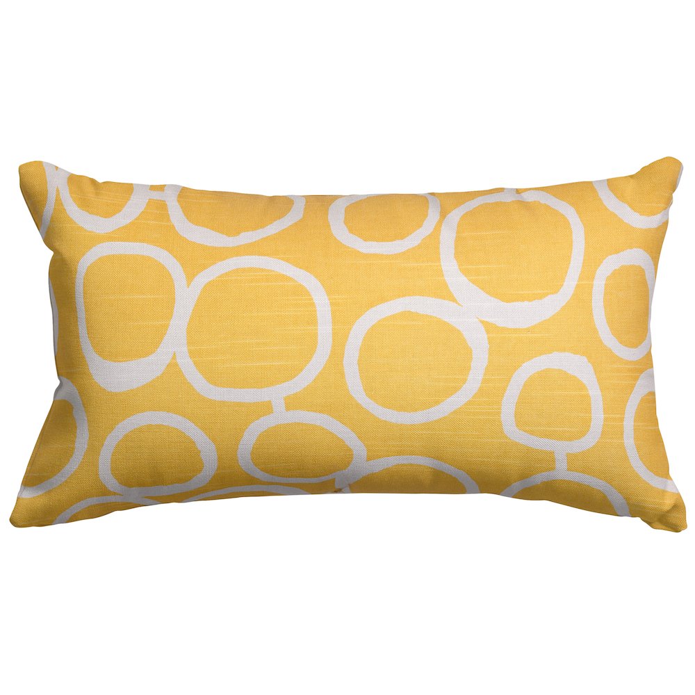 Majestic Home Goods Pillow 12x20 Fusion Yellow