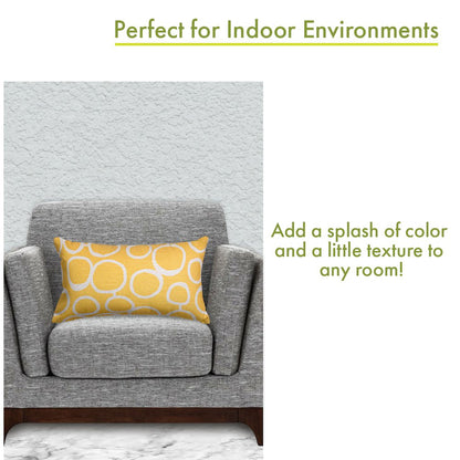 Majestic Home Goods Pillow 12x20 Fusion Yellow