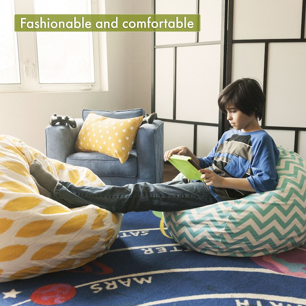 Majestic Home Goods Small Bean Bag Charlie Gray