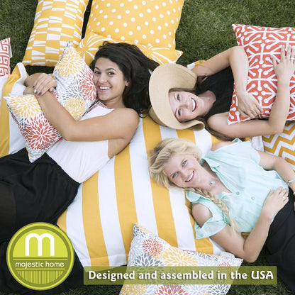 Majestic Home Goods Small Bean Bag Charlie Gray