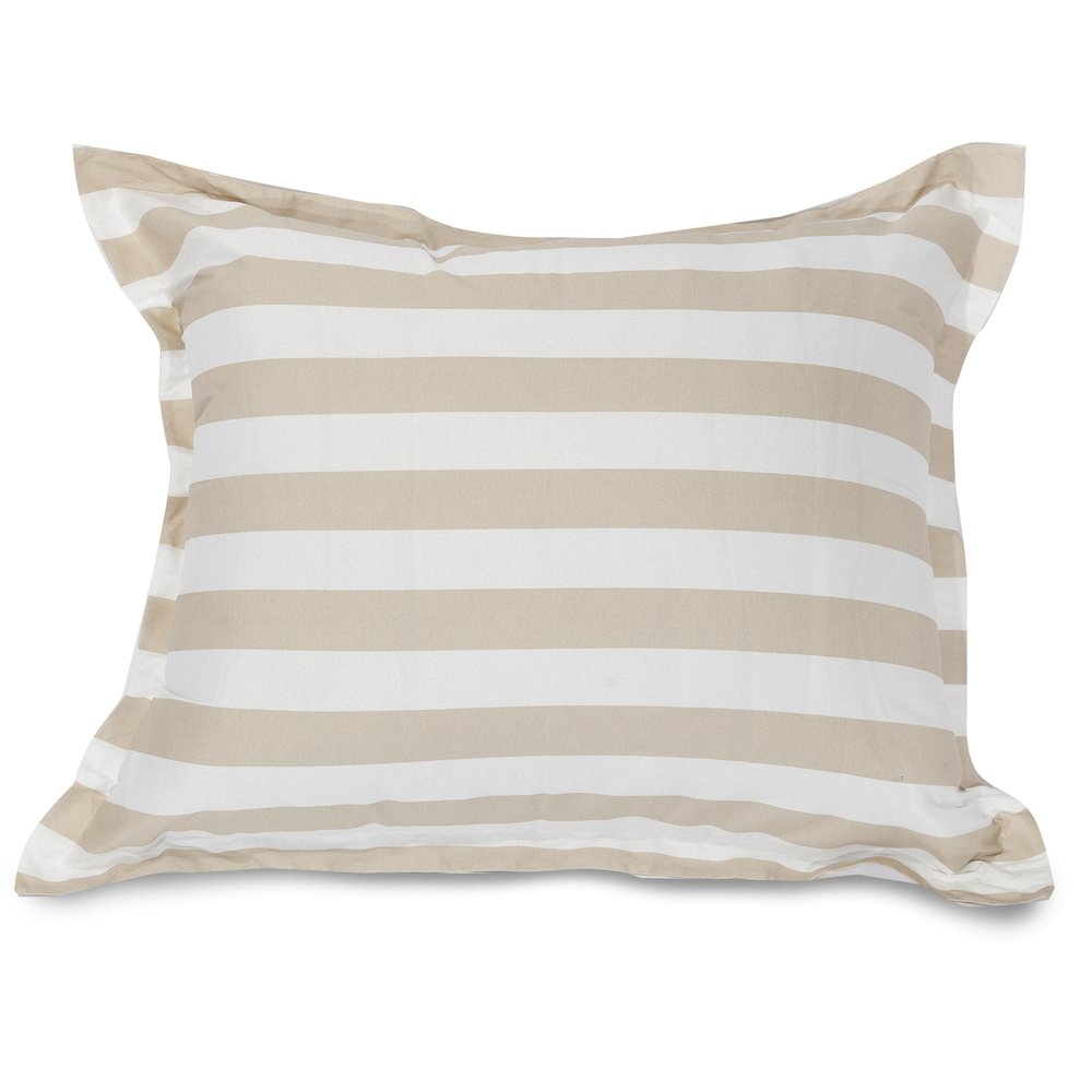 Majestic Home Goods Floor Pillow Vertical Stripe Sand