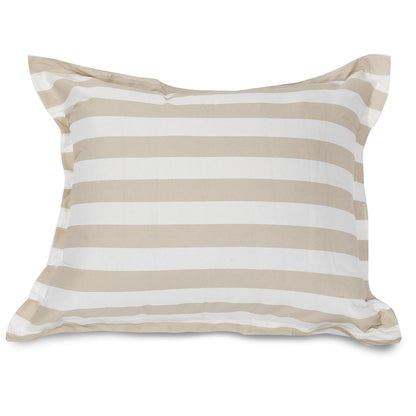 Majestic Home Goods Floor Pillow Vertical Stripe Sand