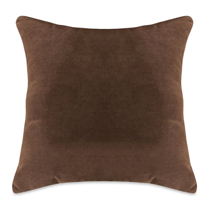 Majestic Home Goods Pillow 24x24 Faux Suede Dark Brown