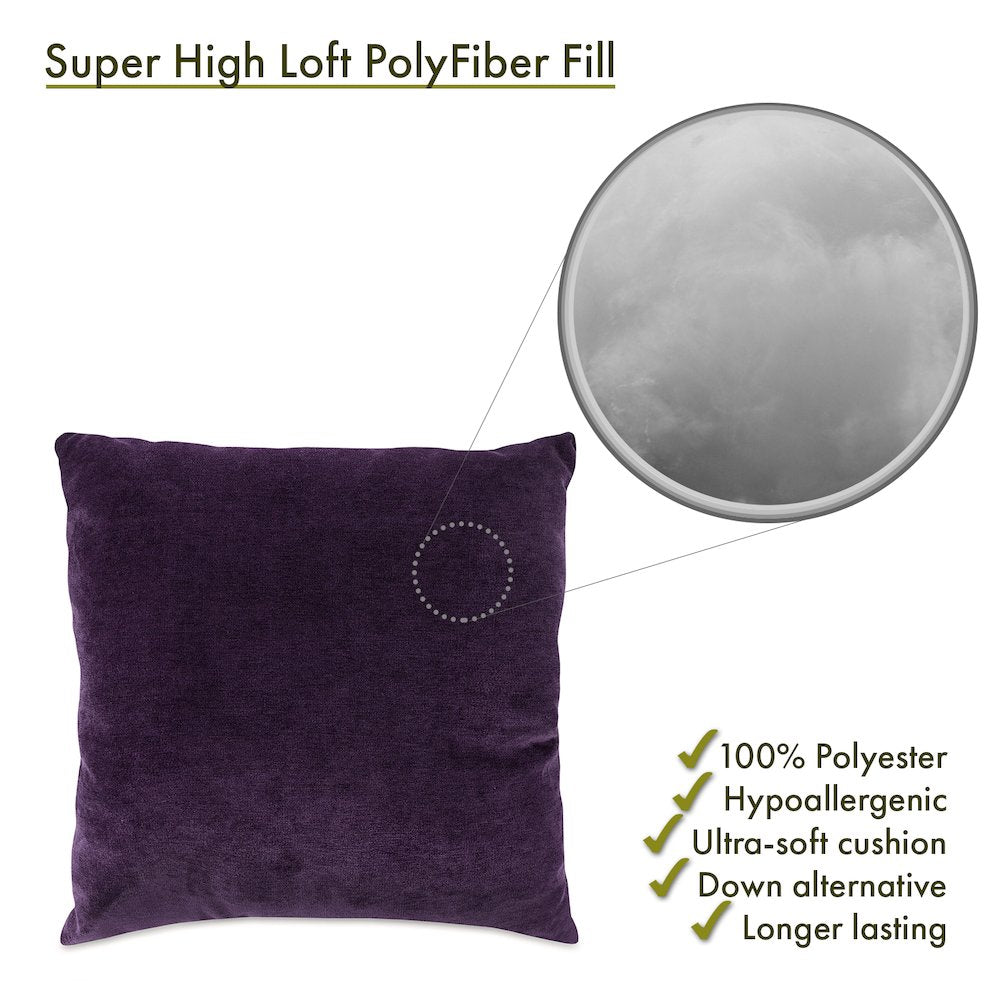 Majestic Home Goods Pillow 24x24 Villa Aubergine