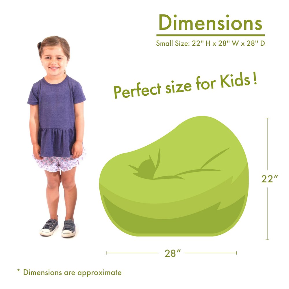 Majestic Home Goods Small Bean Bag Villa Storm