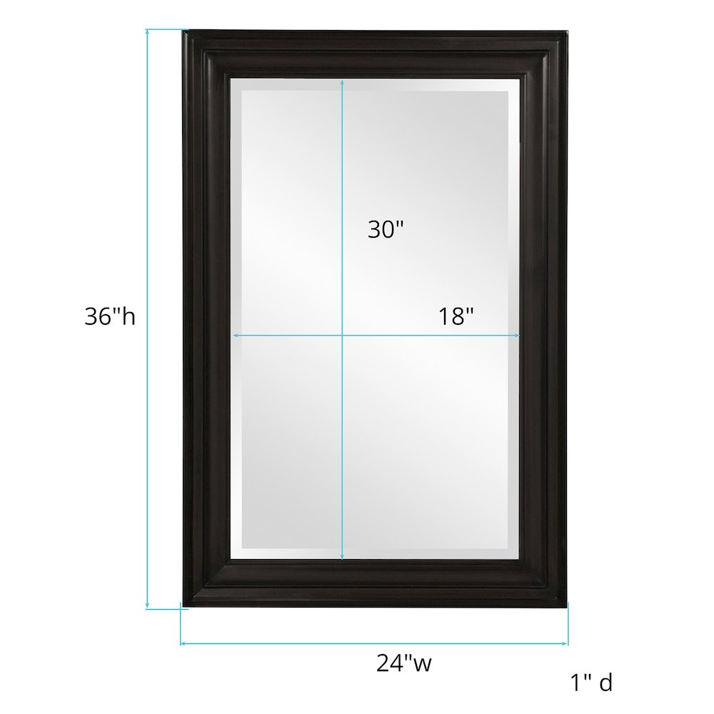 George Mirror - Glossy Black