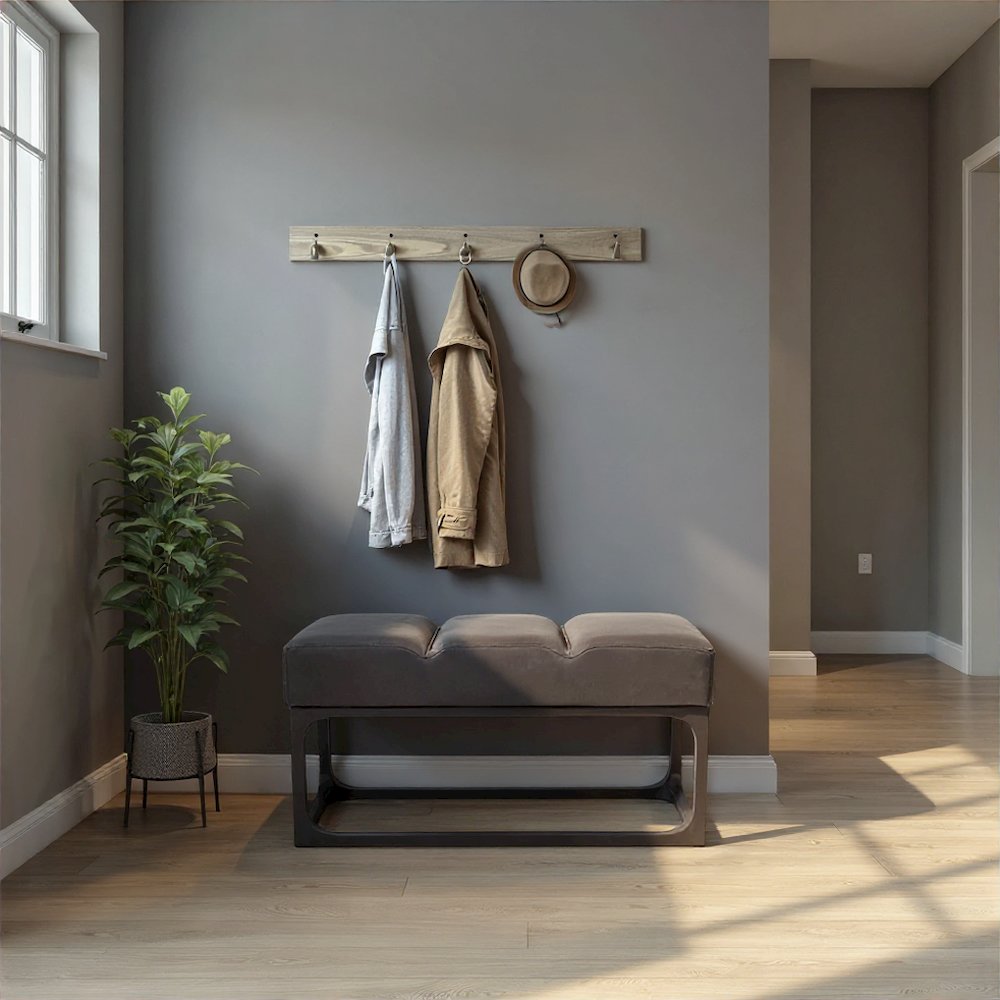 Roma Leather Bench