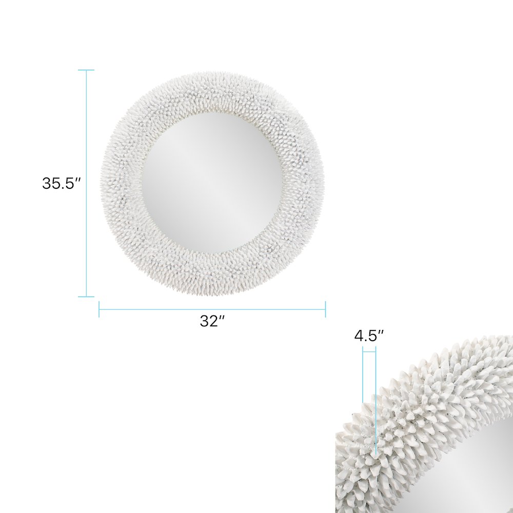 Coralline Round Mirror