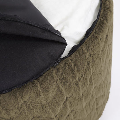 Foot Pouf Angora Moss
